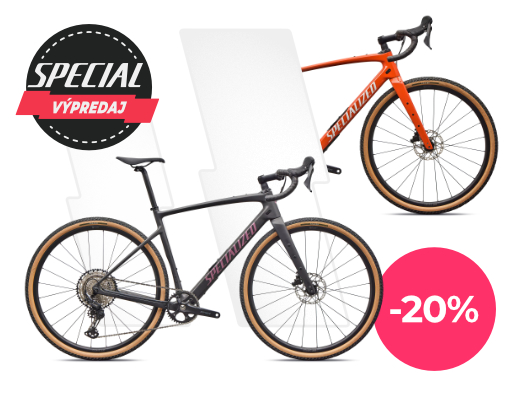 Po sezónná zľava na Specialized. Špičkové modely Diverge / Chisel / Tarmac a ešte oveľa viac