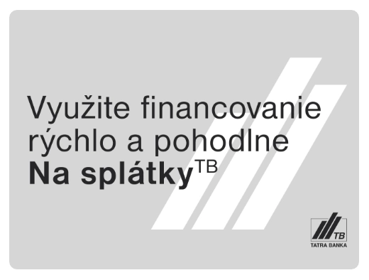 Využite financovanie rýchlo a pohodlne s Na splátky od Tatrabanky